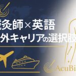 豪華客船で働く？インバウンド対応？鍼灸師のための英語と海外キャリアの選択肢